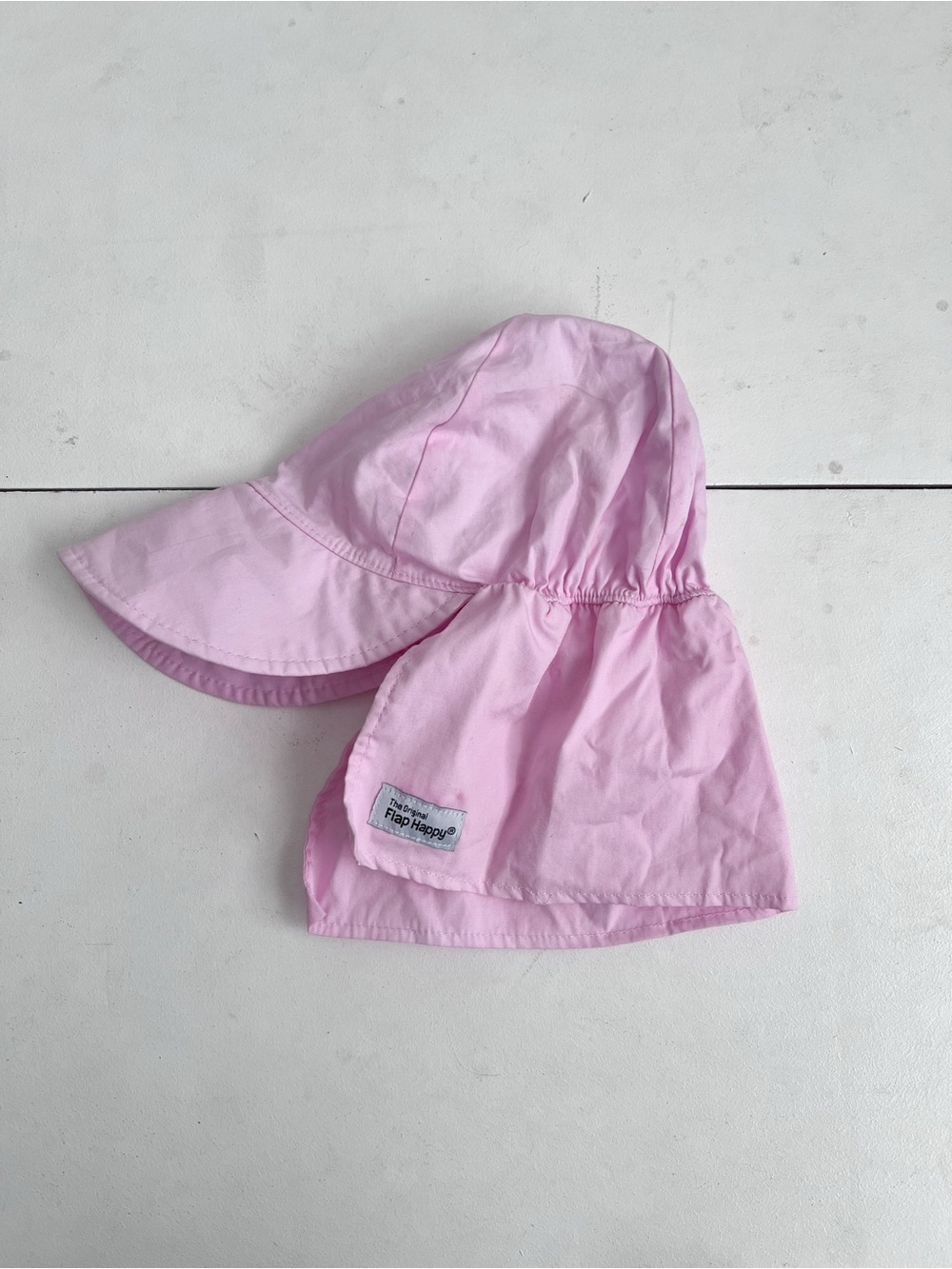 Flap Happy Baby Pink Sun Hat with Neck Protection